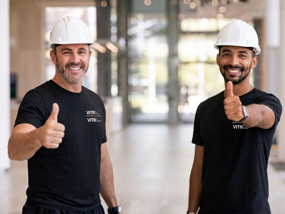 equipo de Vitratec Vitratec, la calidad en vidrio y cancelería es nuestra garantía de satisfacción.